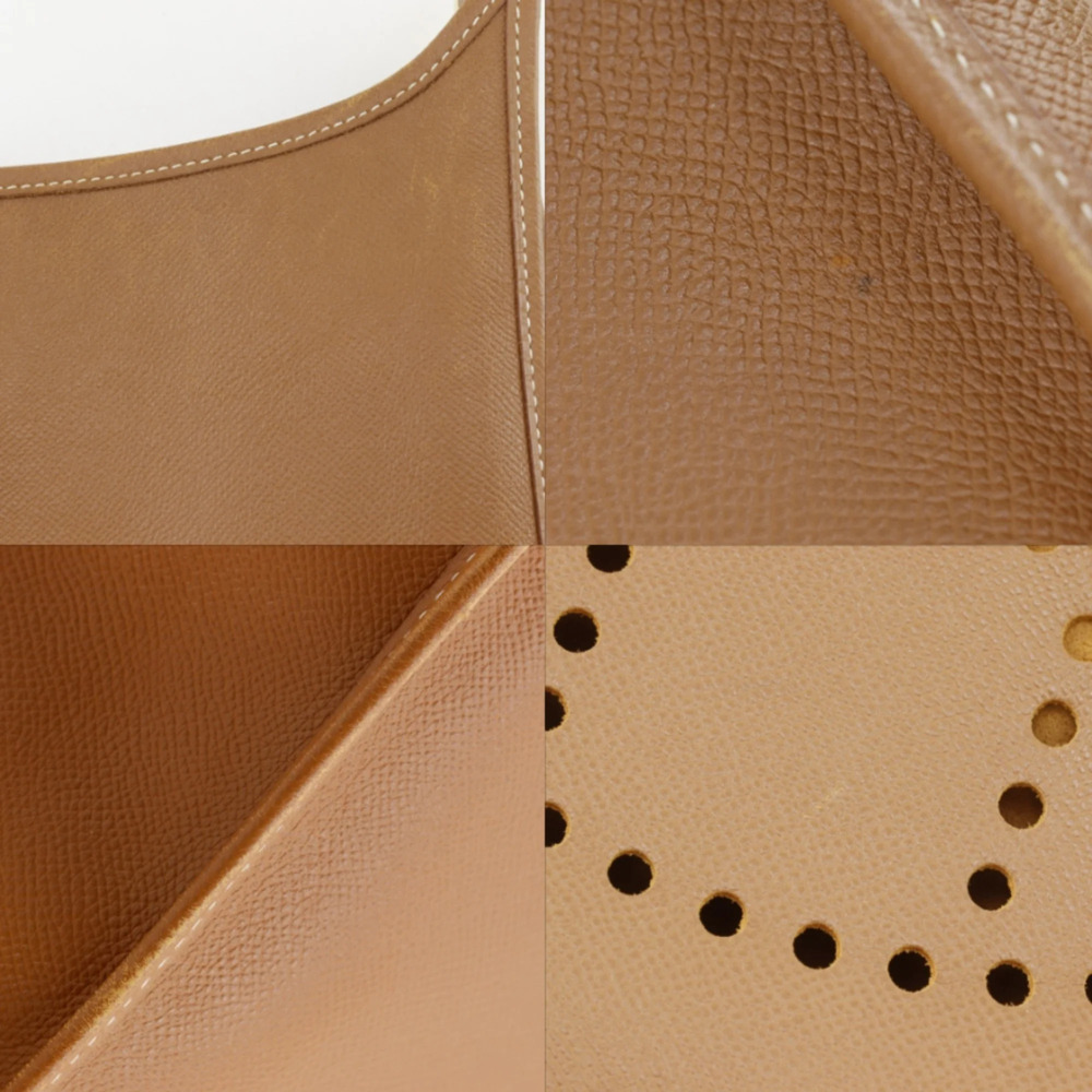 Hermes Evelyne 1 GM Shoulder Bag, Courchevel Leather, Gold, 1998 Model, Brown... - Picture 8 of 14
